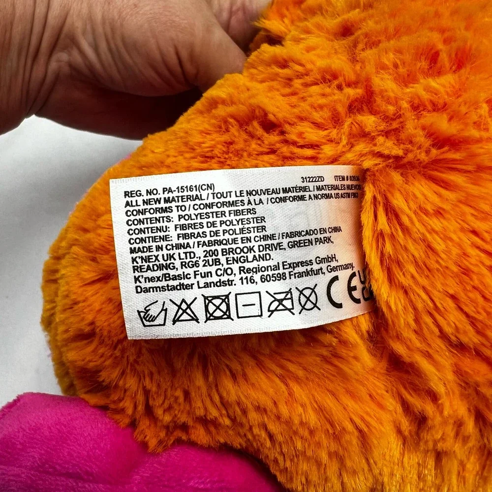 Basic Fun 2022 Misfittens Get Meowt Orange Pink Plush Series 2 Stuffed Animal